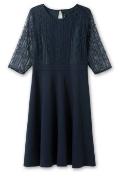 Sheego Cocktailkleid Mit Floraler Spitze Und Chiffon-Ärmeln -Sheego Verkaufe 14014500035 04SMC 00 SH