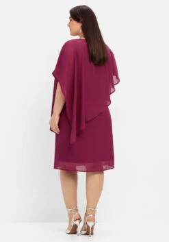 Sheego Cocktailkleid Mit Asymmetrischem Cape, Aus Chiffon 8 Sheego Cocktailkleid Mit Asymmetrischem Cape, Aus Chiffon -Sheego Verkaufe 14020400261 04SMI 01 SH