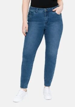 Sheego Slim Jeans Mit Vorverlegter Teilungsnaht
