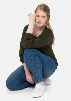 Sheego Slim Jeans Mit Vorverlegter Teilungsnaht -Sheego Verkaufe 14026100053 043JT 02 SH