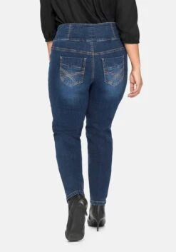 Sheego Slim Jeans In Curvy-Schnitt ANNE, Mit High-Waist-Bund -Sheego Verkaufe 14026200330 043IP 02 SH