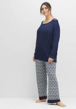 Sheego Schlafanzugshirt In Lagenoptik, Mit Trägern Aus Spitze -Sheego Verkaufe 14032300018 04HSW 02 SH