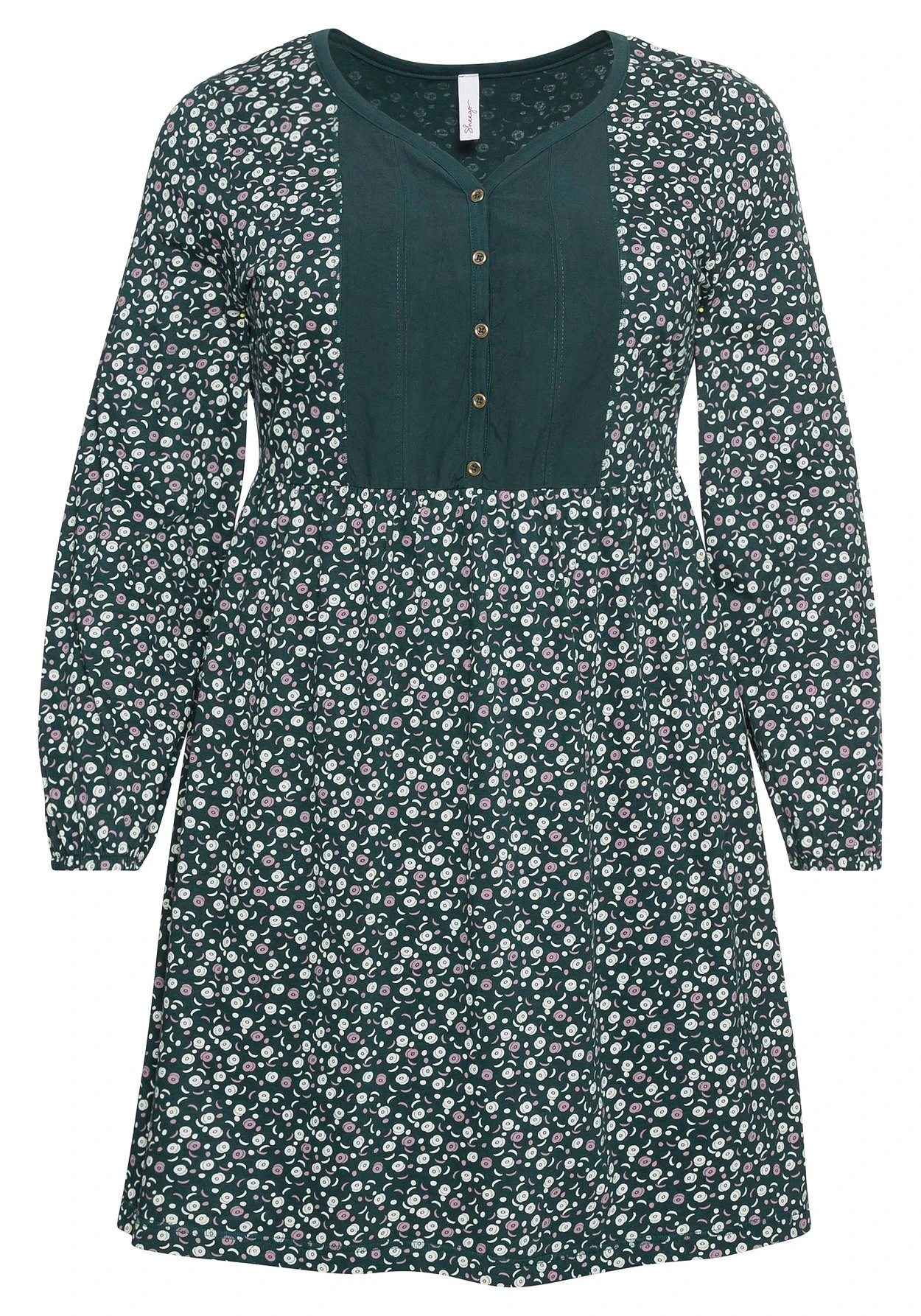 Sheego Jerseykleid Mit Bluseneinsatz Vorn, In Kniefreier Länge 4 Sheego Jerseykleid Mit Bluseneinsatz Vorn, In Kniefreier Länge – Bild 4