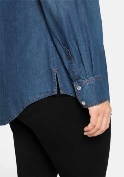 Sheego Jeansbluse Mit Knopfleiste Und Brusttaschen -Sheego Verkaufe 14041500053 03WR3 02 SH