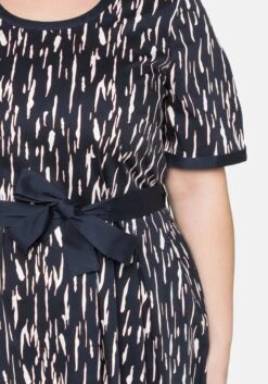 Sheego Midikleid Mit Bindegürtel Und Alloverdruck -Sheego Verkaufe 14043600524 03YW0 02 SH