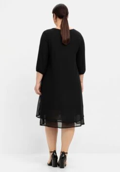 Sheego Cocktailkleid Aus Chiffon, Im Lagenlook -Sheego Verkaufe 14054700289 04SNH 02 SH