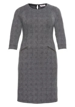 Sheego Etuikleid Mit 3/4-Arm, Im Materialmix -Sheego Verkaufe 14060101648 00 SH