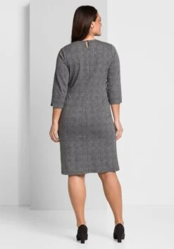 Sheego Etuikleid Mit 3/4-Arm, Im Materialmix -Sheego Verkaufe 14060101648 03 SH