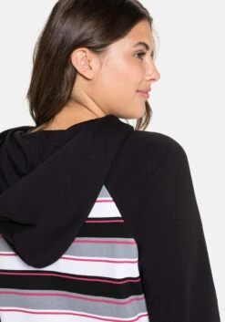 Sheego Sweatkleid Mit Ringeln, Kapuze Und Reißverschluss -Sheego Verkaufe 14156600377 046T9 02 SH