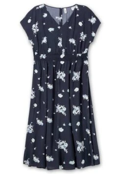 Sheego Maxikleid Mit Alloverdruck Und Gesmokter Taille -Sheego Verkaufe 14158902119 04NLF 00 SH