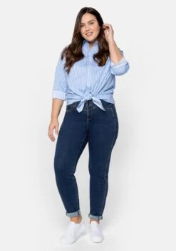 Sheego Girlfriend-Jeans Mit Vorverlegter Seitennaht -Sheego Verkaufe 14176800330 047XM 02 SH