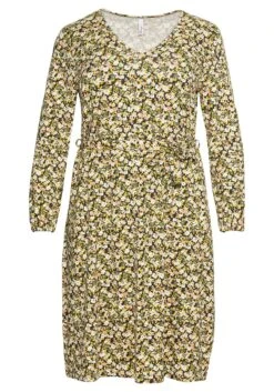 Sheego Jerseykleid Mit Millefleurs-Druck Und V-Ausschnitt 8 Sheego Jerseykleid Mit Millefleurs-Druck Und V-Ausschnitt -Sheego Verkaufe 14180000006 049NP 00 SH