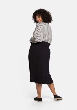 Sheego Blusenkleid Mit Knopfleiste Und Streifen -Sheego Verkaufe 14181000289 04999 02 SH