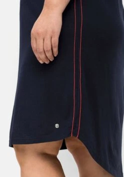 Sheego Relax-Shirtkleid Mit V-Ausschnitt, Aus Interlock -Sheego Verkaufe 14181600018 04L8W 02 SH