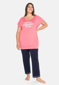 Sheego Relaxshirt Mit Frontdruck, In Oversized-Form -Sheego Verkaufe 14181700137 047KM 02 SH