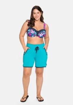 Sheego Strandshorts Mit Kontrastdetails Und Smokbund -Sheego Verkaufe 14194400135 049CP 02 SH