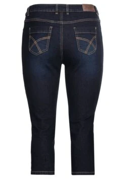 Sheego Caprijeans Mit Kontrastnähten Und Catfaces -Sheego Verkaufe 14208000332 047XF 00 SH