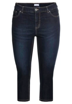 Sheego Caprijeans Mit Kontrastnähten Und Catfaces -Sheego Verkaufe 14208000332 047XH 00 SH