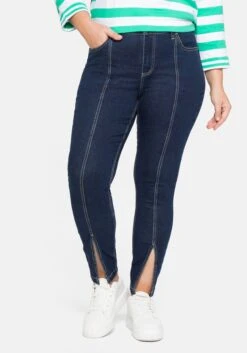 Sheego Schmale Ankle-Jeans Mit Teilungsnaht Vorn