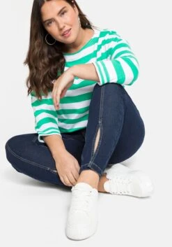 Sheego Schmale Ankle-Jeans Mit Teilungsnaht Vorn -Sheego Verkaufe 14214000332 049BO 02 SH