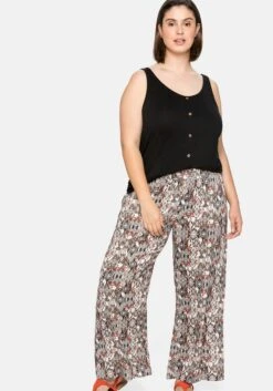 Sheego Weite Strandhose Mit Smokbund, Elastisch -Sheego Verkaufe 14221902004 04A0C 00 SH