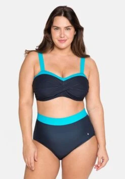 Sheego Bikinioberteil In Wickeloptik, Mit Wattierten Cups