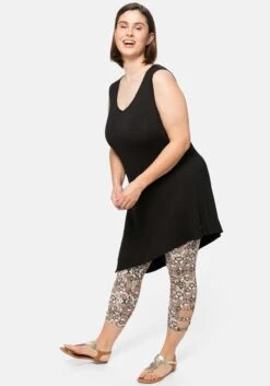 Sheego Strandleggings In 3/4-Länge Mit Cut-outs Am Saum -Sheego Verkaufe 14233502004 04A73 00 SH