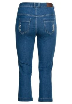 Sheego Trachtenjeans In 7/8-Länge, Mit Latz Und Stickerei -Sheego Verkaufe 14240600053 04A55 00 SH