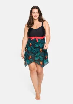 Badekleid Mit Rock Aus Mesh, Mit Shaping-Effekt -Sheego Verkaufe 14240800377 049VT 02 SH