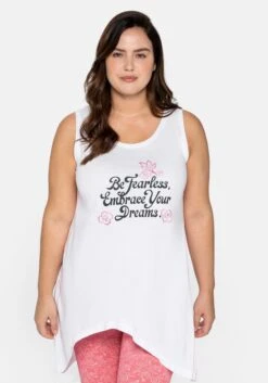 Sheego Relaxtop Mit Frontprint, In Zipfelform