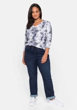 Sheego Sweathose In Denimoptik, Mit Bindeband -Sheego Verkaufe 14256100330 048UB 02 SH