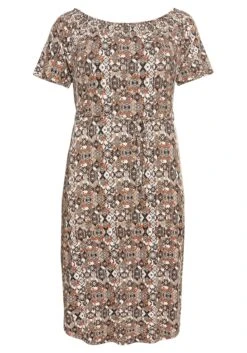 Sheego Strandkleid Mit Bindeband Und Carmenausschnitt -Sheego Verkaufe 14257702004 04A33 00 SH