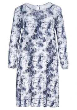 Sheego Midikleid Mit Alloverdruck Und Taillen-Tunnelzug -Sheego Verkaufe 14262002065 048JG 00 SH