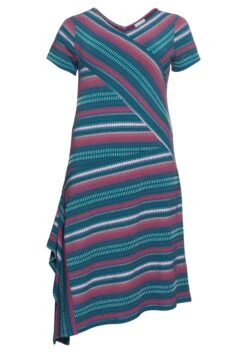 Strickkleid In Wickeloptik, Mit Multicolor-Streifen -Sheego Verkaufe 14263501863 048SD 00 SH