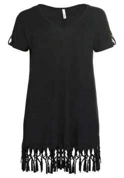Sheego Strandshirt In Longform, Mit Fransen Am Saum -Sheego Verkaufe 14267500289 04A2K 00 SH