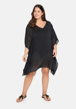 Sheego Strandtunika Im Poncho-Schnitt, Leicht Transparent -Sheego Verkaufe 14275600289 04A7F 02 SH