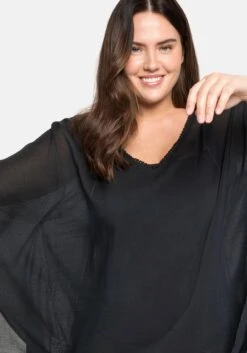 Sheego Strandtunika Im Poncho-Schnitt, Leicht Transparent -Sheego Verkaufe 14275600289 04A7H 02 SH