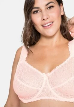 Sheego Komfort-BH Mit Bügel, Spitze Und Blumendruck -Sheego Verkaufe 14275700545 047UG 03 SH