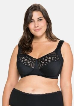 Sheego Komfort-BH Ohne Bügel, Mit Spitze Und Mesh-Details