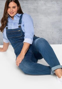 Sheego Jeans-Latzhose Mit Brusttasche Und Seitlichem Einsatz -Sheego Verkaufe 14281000327 048LB 02 SH