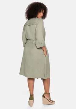Sheego Blusenkleid Im Cargo-Stil, Mit Bindegürtel -Sheego Verkaufe 14281102000 04AHO 02 SH