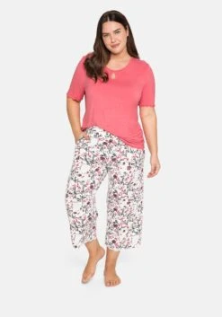 Sheego Schlafanzugshirt Mit Spitze Am Saumabschluss -Sheego Verkaufe 14288600137 04AP0 02 SH