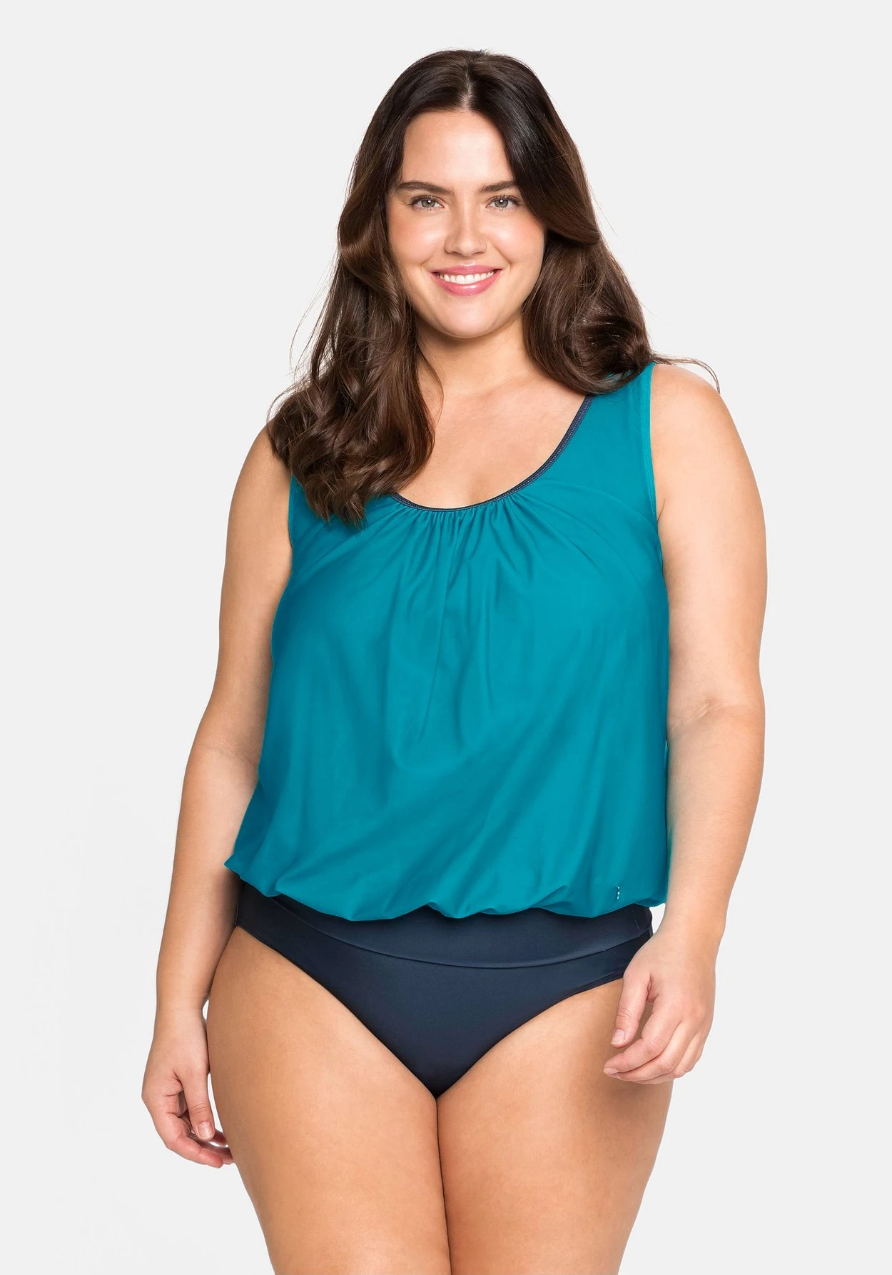 Sheego Tankini-Oberteil In Oversized-Form, Elastischer Bund 4 Sheego Tankini-Oberteil In Oversized-Form, Elastischer Bund – Bild 4