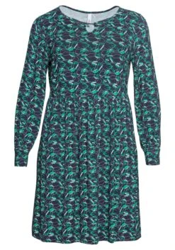 Sheego Jerseykleid Mit Alloverdruck Und Schlüssellochdetail -Sheego Verkaufe 14297900452 04AGY 00 SH