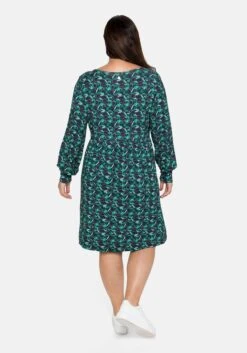 Sheego Jerseykleid Mit Alloverdruck Und Schlüssellochdetail -Sheego Verkaufe 14297900452 04AH2 02 SH