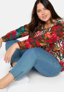 Schmale 7/8-Jeans Mit Zipper Am Saum -Sheego Verkaufe 14303400328 048FF 02 SH