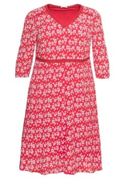 Kleid Mit Blumendruck Und Spitzenbesatz -Sheego Verkaufe 14305600473 04AD0 00 SH