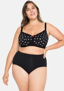 Sheego Komfort-BH Ohne Bügel, Mit Punkte-Druck -Sheego Verkaufe 14329300377 047FP 02 SH