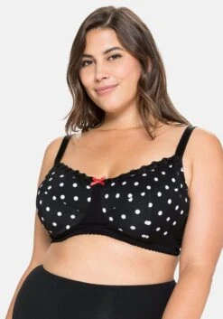 Sheego Komfort-BH Ohne Bügel, Mit Punkte-Druck