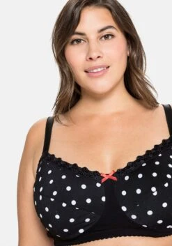 Sheego Komfort-BH Ohne Bügel, Mit Punkte-Druck -Sheego Verkaufe 14329300377 047FR 02 SH